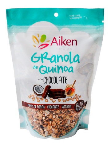 Granola de quinoa y chocolate